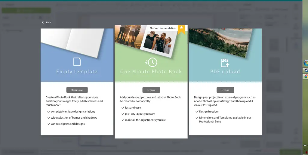 the options of the saal designer
